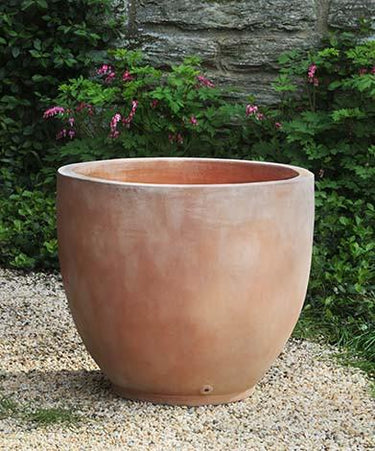 Campania International Terra cotta Causago Round Planter Urn/Planter Campania International